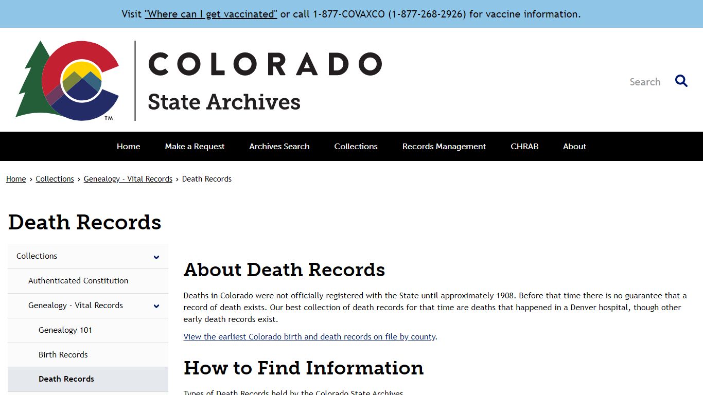 Death Records | Archives